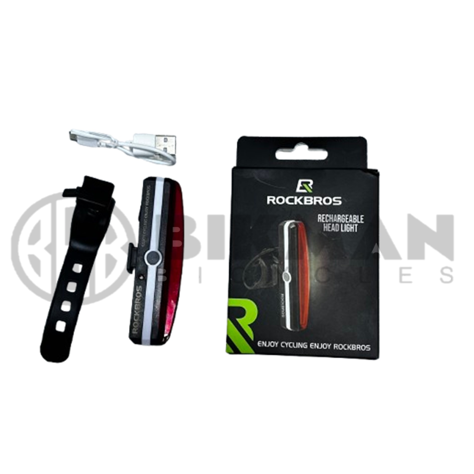 LUZ TRASERA PARA BICICLETA RECARGABLE USB